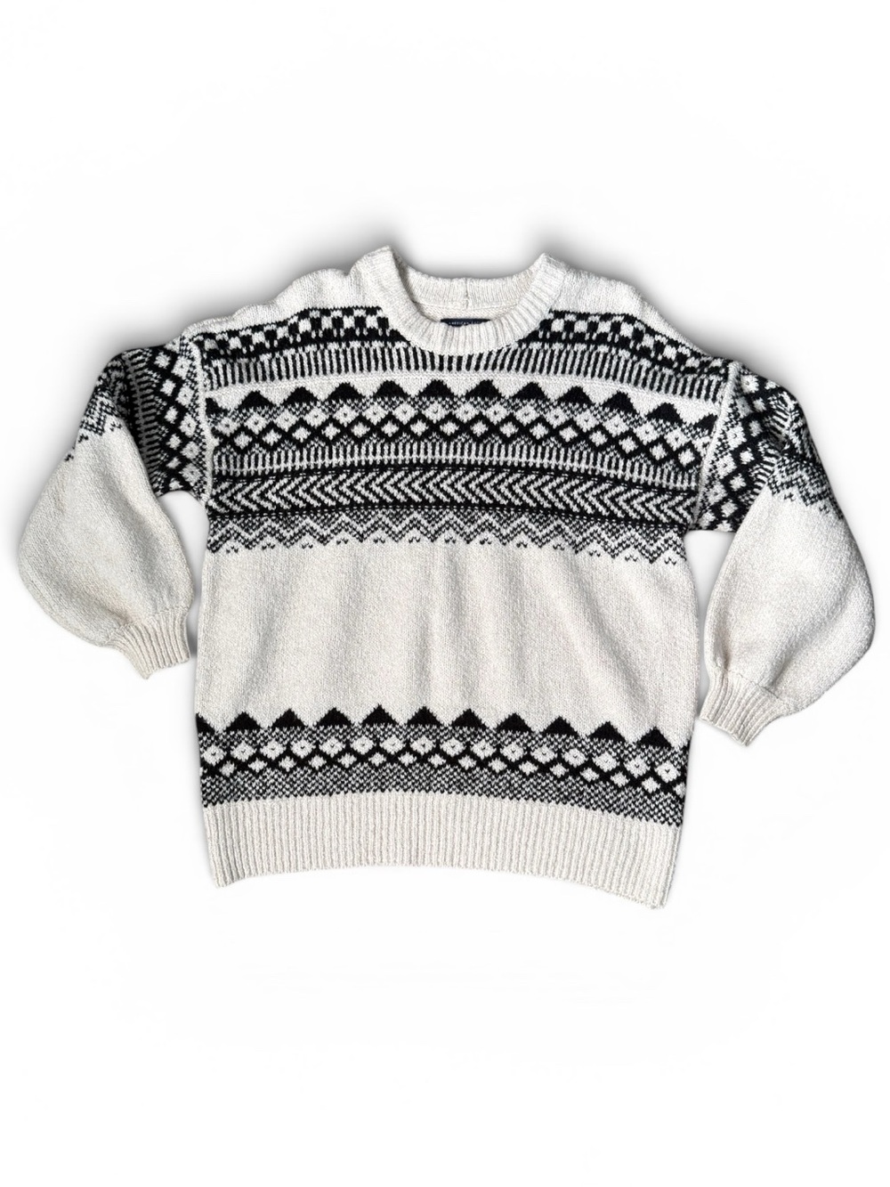 Women’s Cream Fair Isle Crewneck Sweater